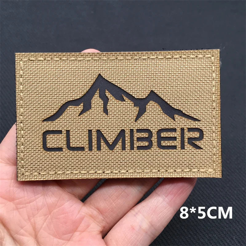 Tactical Patches IR Infrared Reflective Morale Patches on Backpack Vest Clothing Outdoor Badges Hook&Loop