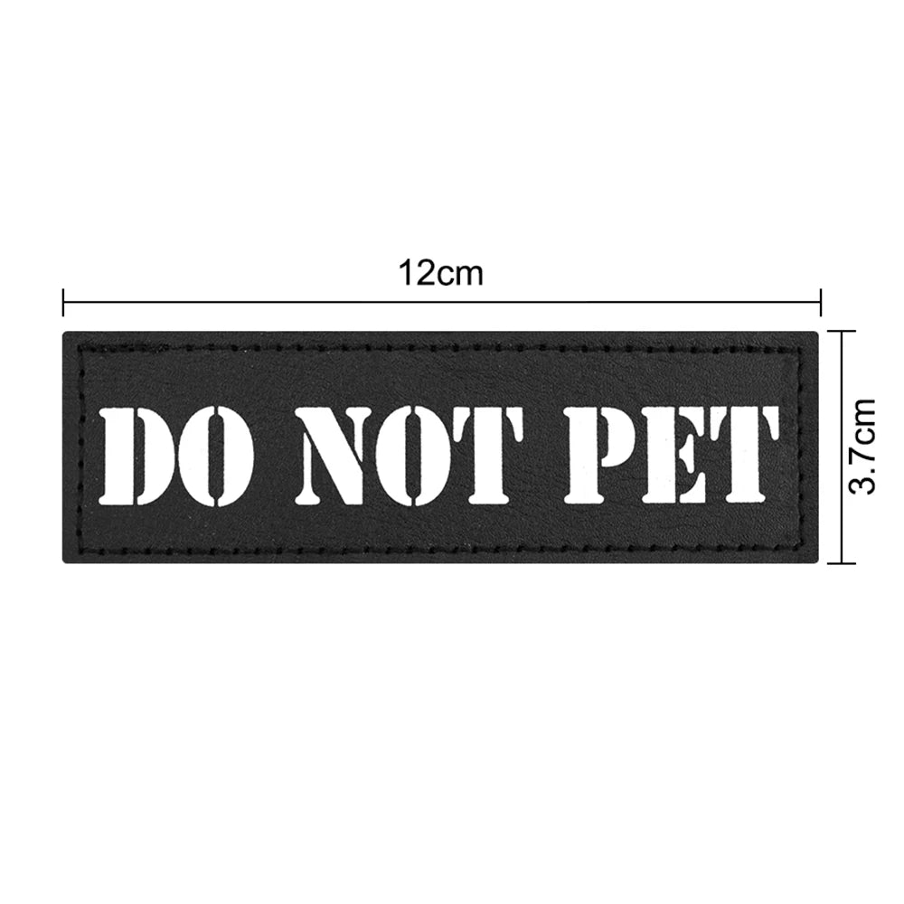 1 Piece Tactical Patch Bundle For Dog Harness Collar Vest Personalized Patches Tags Sticker Label Custom Name ID Service Dog