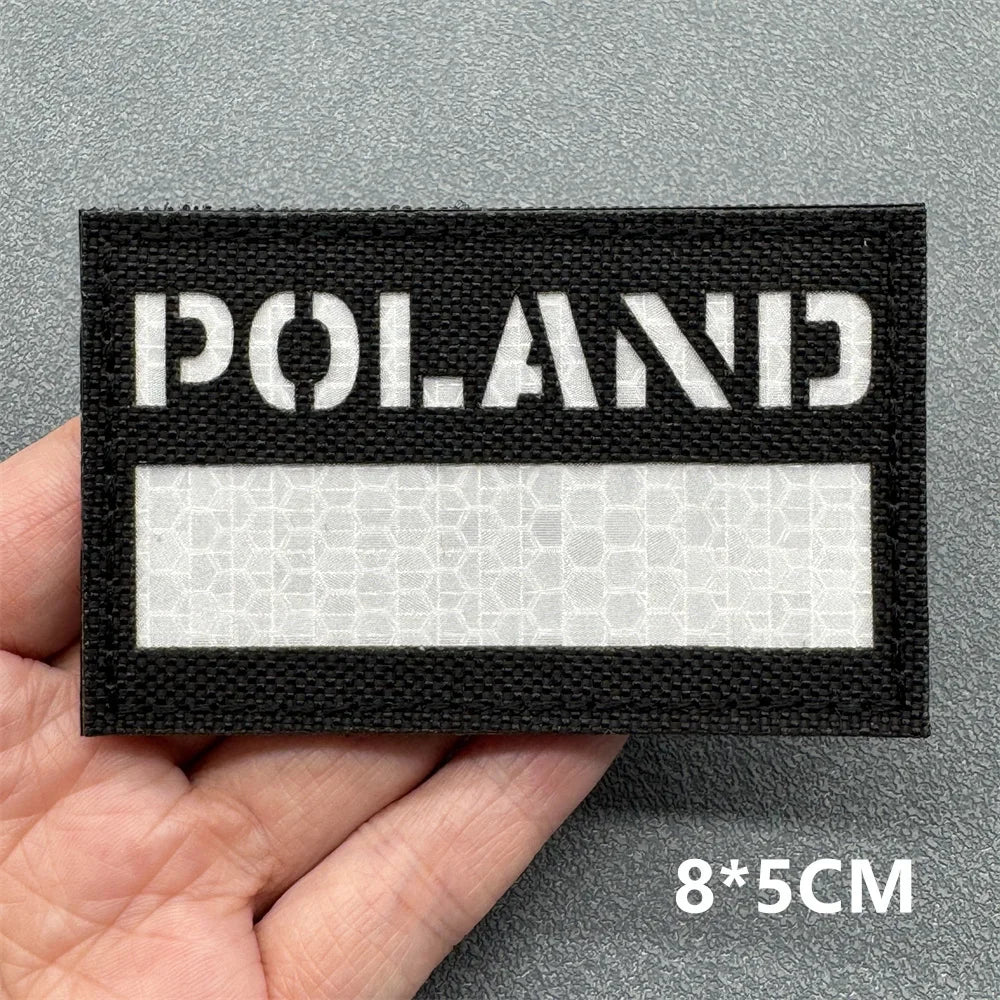 3D Tactical Patches IR Reflective Badge on Backpack Vest Clothing Laser Cutting Emblemen Hook And Loop Outdoor Equipment