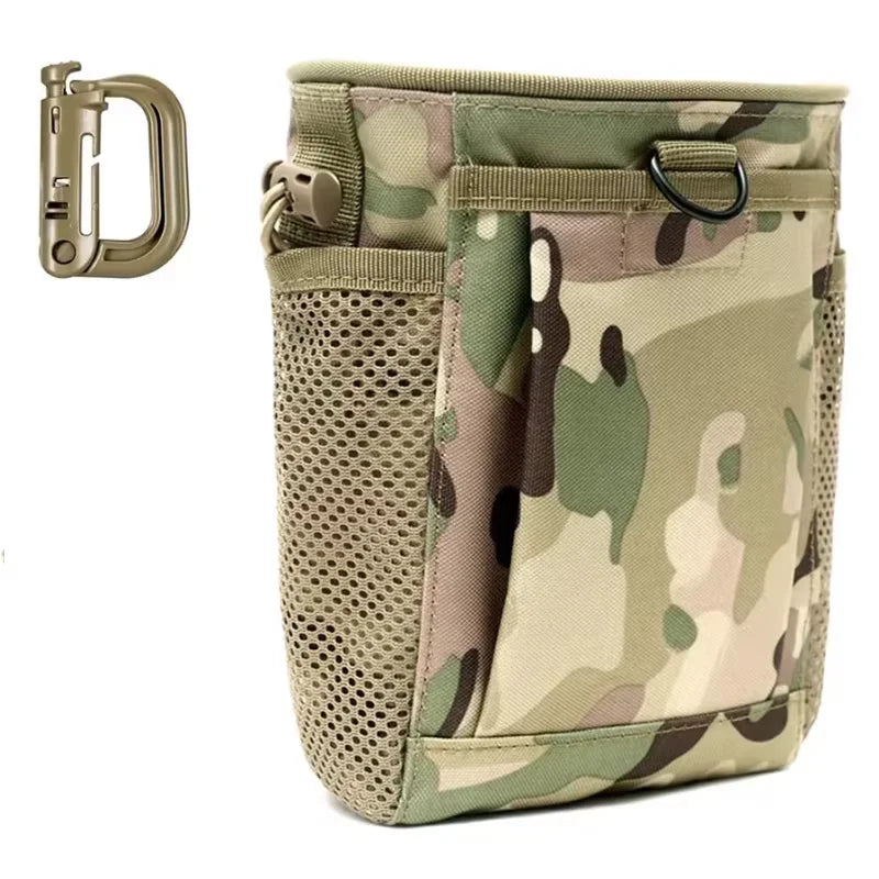 Molle Dump Pouch,Hunting Magazine Recovery Pouch Drastring Ammo Bag Belt Waist Fanny Pack Adjustable Holster Bag