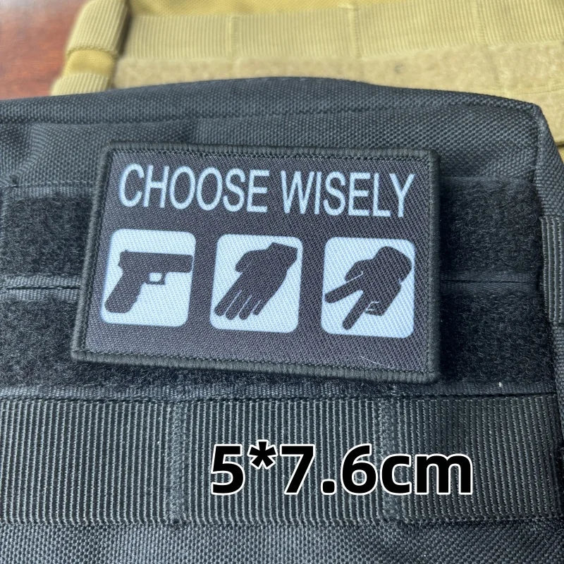 Tactical Gun Bullet Analysis Patch Fun Printed Hook and Loop Emblem Military Skeletor Death Skull Morale Badge Backpack Stickers