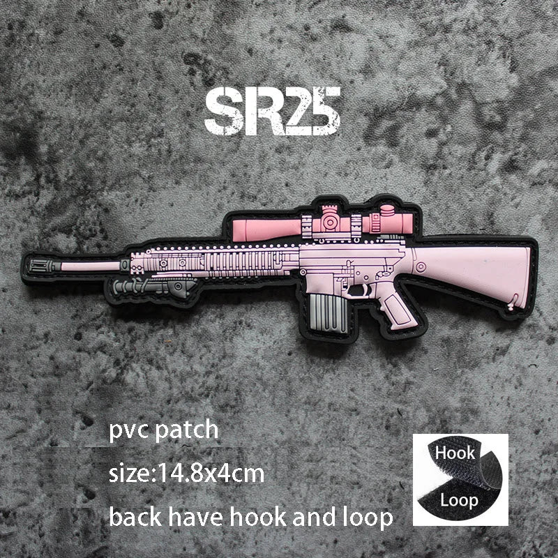 New Design High-Quality PVC Three-Dimensional BABAYAGA Pencil Grocope Soft Rubber Morale Armband Backpack With Hook Loop Patch